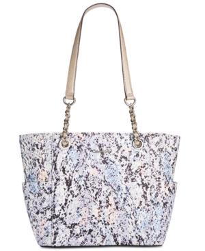 Calvin Klein Large Printed Leather Tote