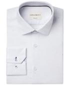Con. Struct Slim-fit White Donegal Oxford Dress Shirt