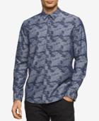 Calvin Klein Jeans Men's Camouflage Jacquard Cotton Shirt