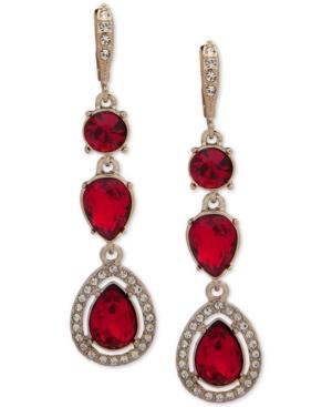 Givenchy Stone & Crystal Halo Drop Earrings