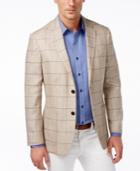 Tasso Elba Men's Classic-fit Windowpane Sport Coat, Only At Macy's