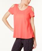 Calvin Klein Performance Cold-shoulder T-shirt