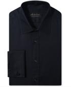 Michelsons Slim-fit Chevron Texture French Cuff Tuxedo Shirt