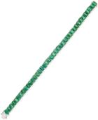 Emerald Tennis Bracelet (25 Ct. T.w.) In Sterling Silver, Created For Macy's