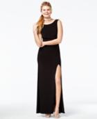 B Darlin Juniors' Embellished Low-back Gown