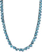 Sterling Silver Necklace, Blue Topaz Necklace (45 Ct. T.w.)
