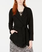 Ginger By Stella & Ginger Lace & Boucle Wrap Jacket