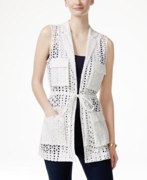Cece Eyelet Vest