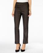 Charter Club Metallic Jacquard Ankle Pants, Only At Macy's
