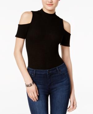 Bar Iii Mock-neck Cold-shoulder Top, Only At Macy's