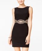 B Darlin Juniors' Open-back Rhinestone-embellished Dress