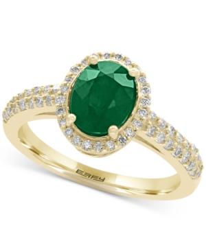 Effy Brasilica Emerald (1-1/8 Ct. T.w.) And Diamond (1/3 Ct. T.w.) Ring In 14k Gold