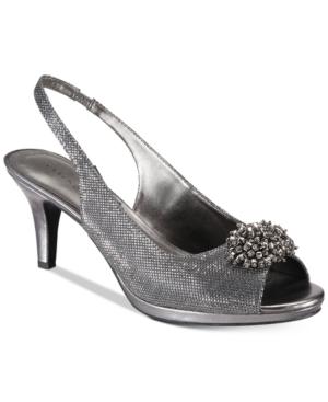 Karen Scott Breena Slingback Peep-toe Pumps, Created For Macy's Women's Shoes
