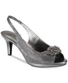 Karen Scott Breena Slingback Peep-toe Pumps, Created For Macy's Women's Shoes