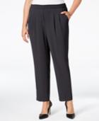Calvin Klein Plus Size Soft Straight-leg Pull-on Pants
