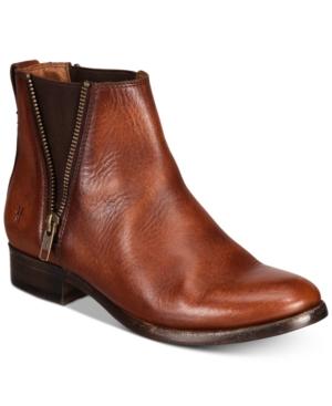 Frye Carly Zip Booties Women's Shoes