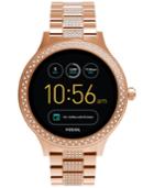 Fossil Women's Q Venture Gen 3 Rose Gold-tone Stainless Steel Touchscreen Smart Watch 42mm