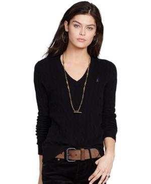 Polo Ralph Lauren Cable-knit V-neck Sweater