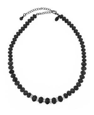 2028 Necklace, Jet Bead Necklace