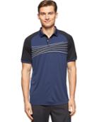 Calvin Klein Wave Print Raglan Polo