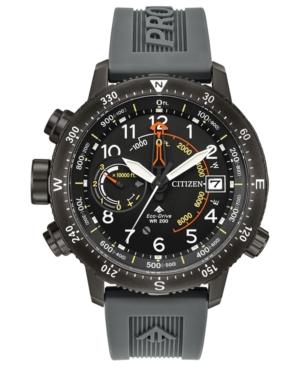 Citizen Eco-drive Men's Promaster Altichron Gray Polyurethane Strap Watch 46mm