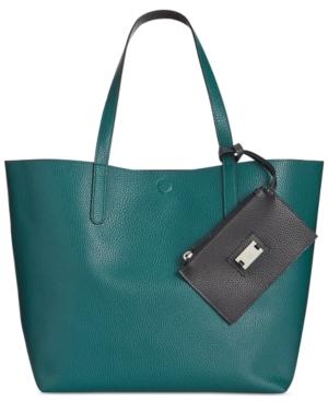 Style & Co Clean Cut Reversible Tote With Wristlet, Only At Macy's