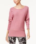 Thalia Sodi Chain-back Dolman-sleeve Sweater, Created For Macy's