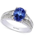 Le Vian Tanzanite (1-3/4 Ct. T.w.) And Diamond (3/8 Ct. T.w.) Ring In 14k White Gold