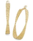 Thalia Sodi Gold-tone Twisted Hoop Earrings, Only At Macy's