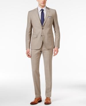 Hugo Men's Slim-fit Tan Suit