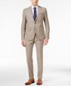 Hugo Men's Slim-fit Tan Suit