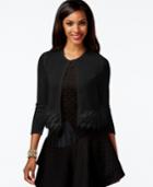 Alfani Faux-fur Cropped Cardigan Sweater, Only At Macy's