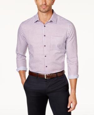 Tasso Elba Men's Long-sleeve Checked Shirt, Created For Macy's