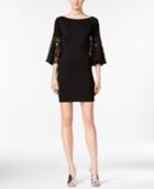 Bar Iii Lace-sleeve Sheath Dress, Created For Macy's