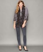 The Fur Vault Rosette Knitted Mink Fur Jacket