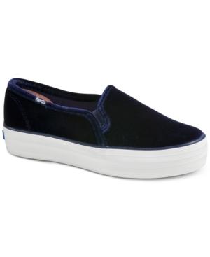 Keds Triple Decker Velvet Platform Sneakers Women's Shoes