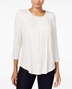 Maison Jules Three-quarter-sleeve Top, Only At Macy's