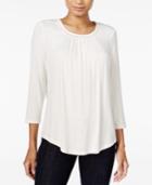 Maison Jules Three-quarter-sleeve Top, Only At Macy's