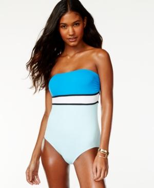 Vince Camuto Colorblocked Bandeau One-piece Swimsuit Women's Swimsuit