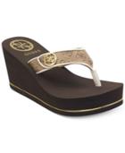 Guess Sarraly Eva Logo Wedge Sandals Women's Shoes
