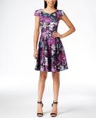 Betsey Johnson Floral-print Fit-&-flare Dress