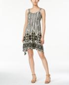 Style & Co. Handkerchief-hem Braided-strap Dress, Only At Macy's