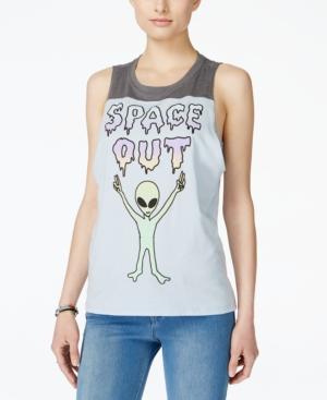 Mighty Fine Juniors' Space Out Graphic Tank