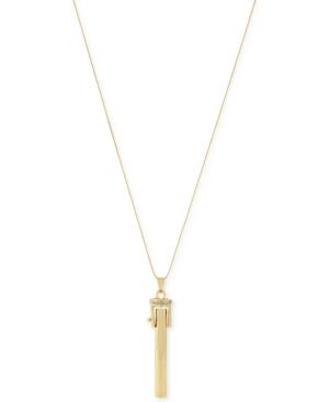 Bcbgeneration Gold-tone Swinging Bar Pendant Necklace