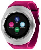 Itouch Unisex Curve Fucshsia Silicone Strap Touchscreen Smart Watch 44m, Created For Macy's