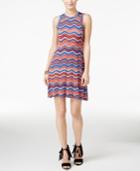 Karen Kane Sleeveless Printed Fit & Flare Dress