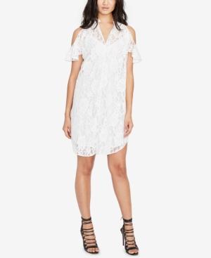 Rachel Rachel Roy Lace Cold-shoulder Shirtdress, Only At Macy's