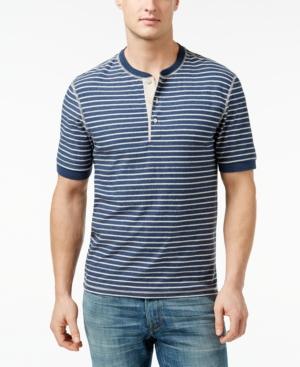 Club Room Stripe Henley Shirt, Only At Macy's