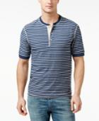 Club Room Stripe Henley Shirt, Only At Macy's