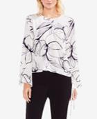 Vince Camuto Printed Side-tie Top